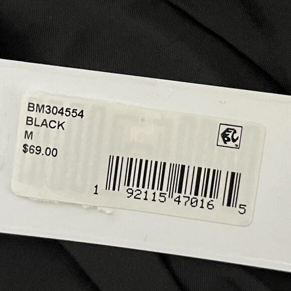 Steve Madden Shannon Chiffon Smocked Blouse Long Sleeve Black Womens Size M NWT - Picture 10 of 13